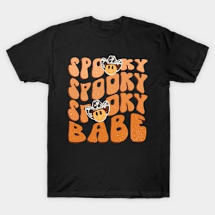 Halloween Spooky Spooky Spooky Babe Cowgirl T-Shirt